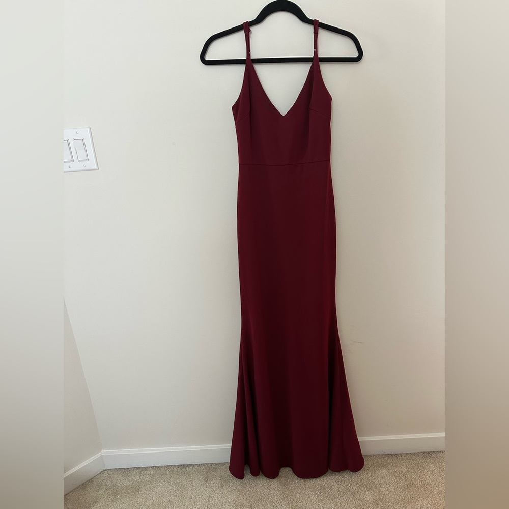 Lulu's wine burgundy red dress